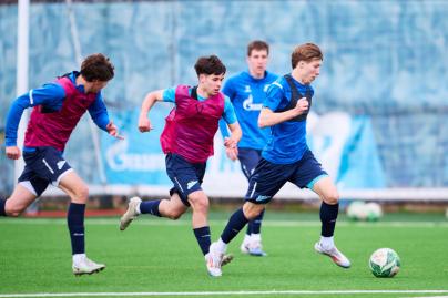 Тренировка «Зенита»-м перед матчем с «Уралом»-м