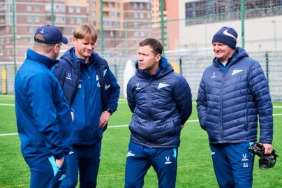 Тренировка «Зенита»-м перед матчем с «Уралом»-м