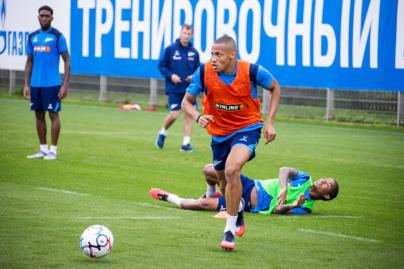 Тренировка «Зенита» в рамках подготовки к матчу с ФК «Оренбург»