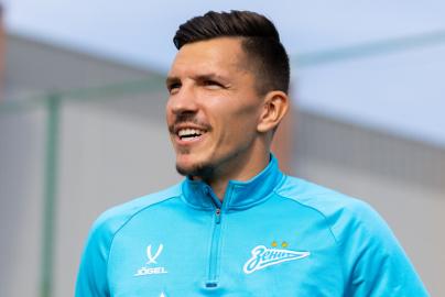Training of Zenit-2 before the match with Dynamo-2