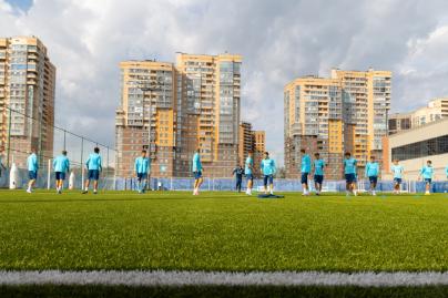 Training of Zenit-2 before the match with Dynamo-2