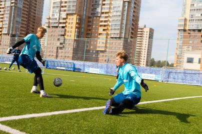 Training of Zenit-2 before the match with Dynamo-2