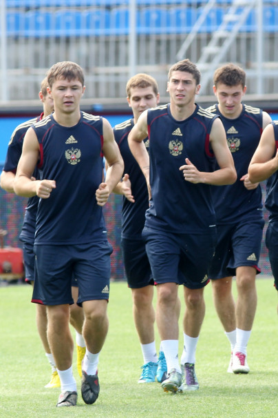 Тренировка молодежной сборной России