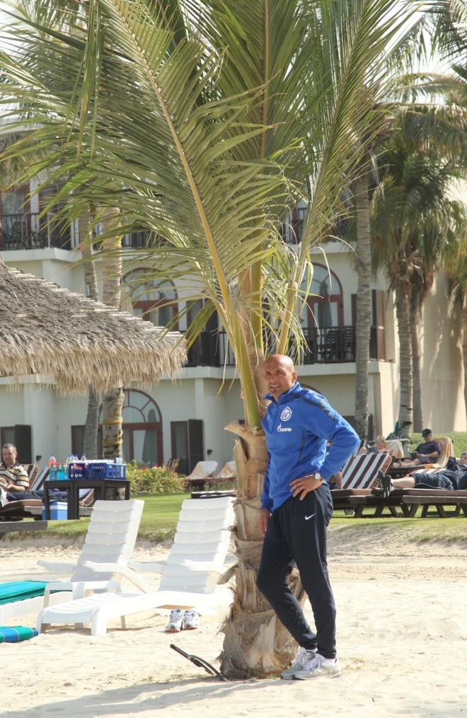 Первая тренировка «Зенита» на предсезонном сборе Объединённые Арабские Эмираты