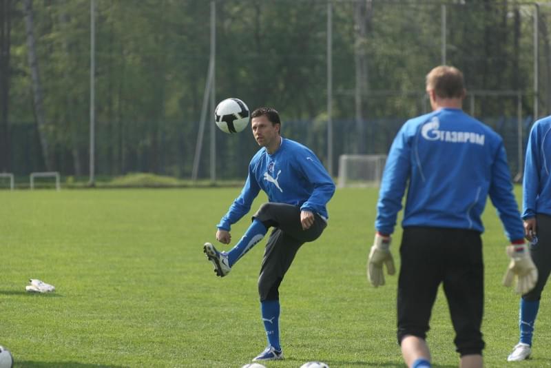 Открытая тренировка команды ФК «Зенит» в Удельном парке перед матчем с ФК «Динамо»