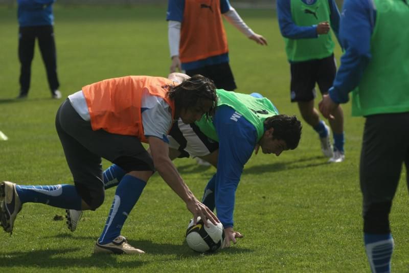 Открытая тренировка команды ФК «Зенит» в Удельном парке перед матчем с ФК «Динамо»