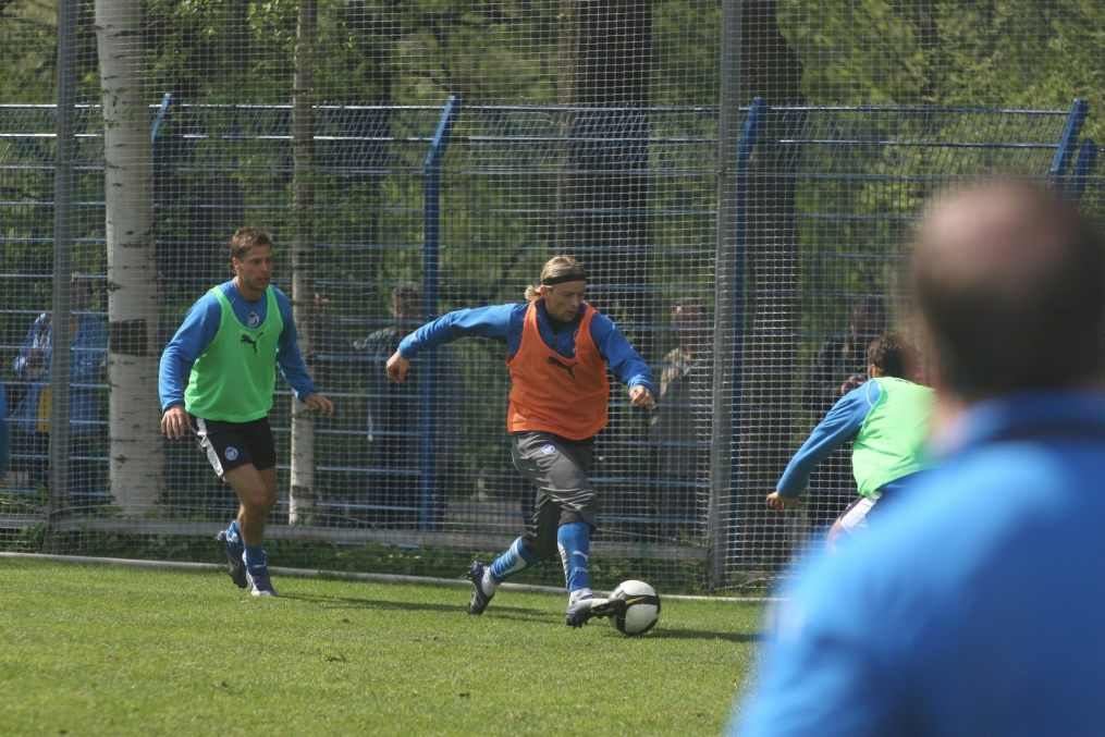Открытая тренировка команды ФК «Зенит» в Удельном парке перед матчем с ФК «Динамо»