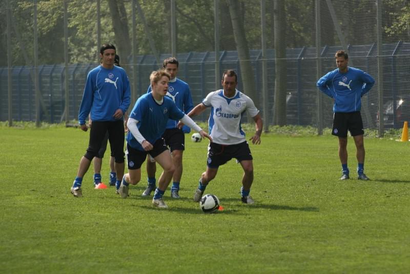 Открытая тренировка команды ФК «Зенит» в Удельном парке перед матчем с ФК «Динамо»