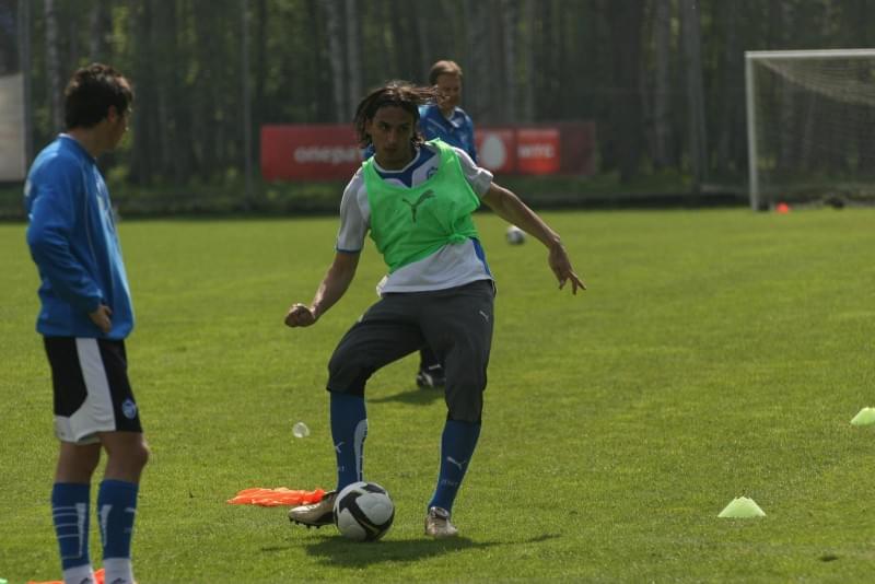 Открытая тренировка команды ФК «Зенит» в Удельном парке перед матчем с ФК «Динамо»