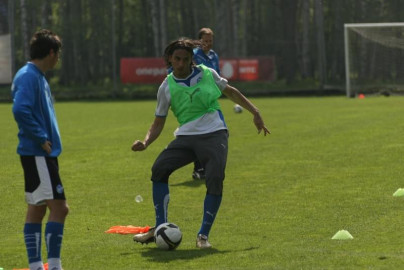 Открытая тренировка команды ФК «Зенит» в Удельном парке перед матчем с ФК «Динамо»