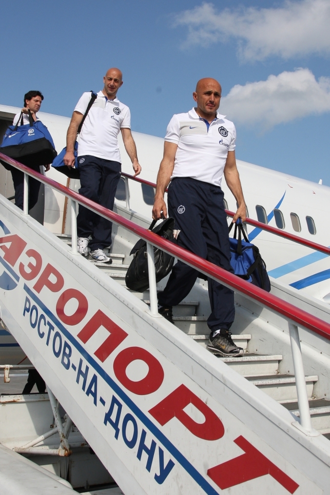 Прилет футболистов «Зенита» на финальный матч Кубка России 2009/20