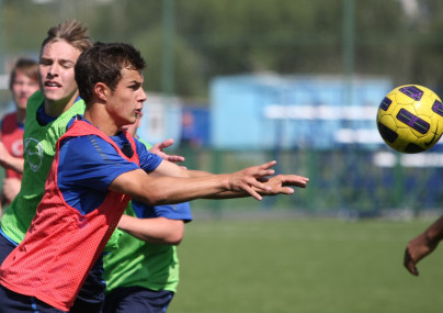 Тренировка команды Зенит U-17 перед отлетом в Крымск