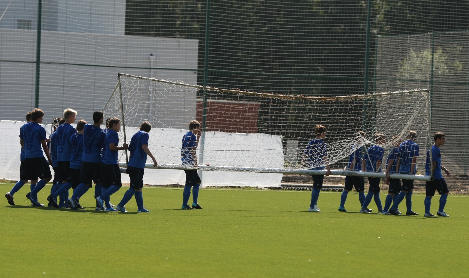 Тренировка команды Зенит U-17 перед отлетом в Крымск