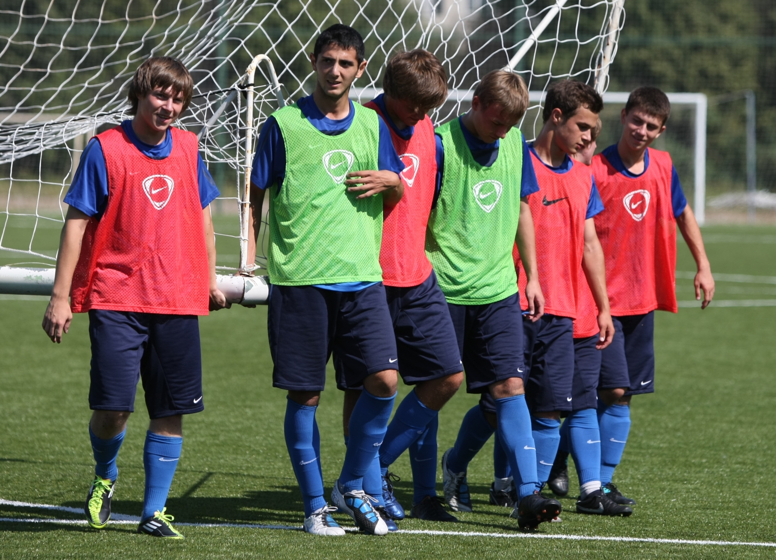 Тренировка команды Зенит U-17 перед отлетом в Крымск