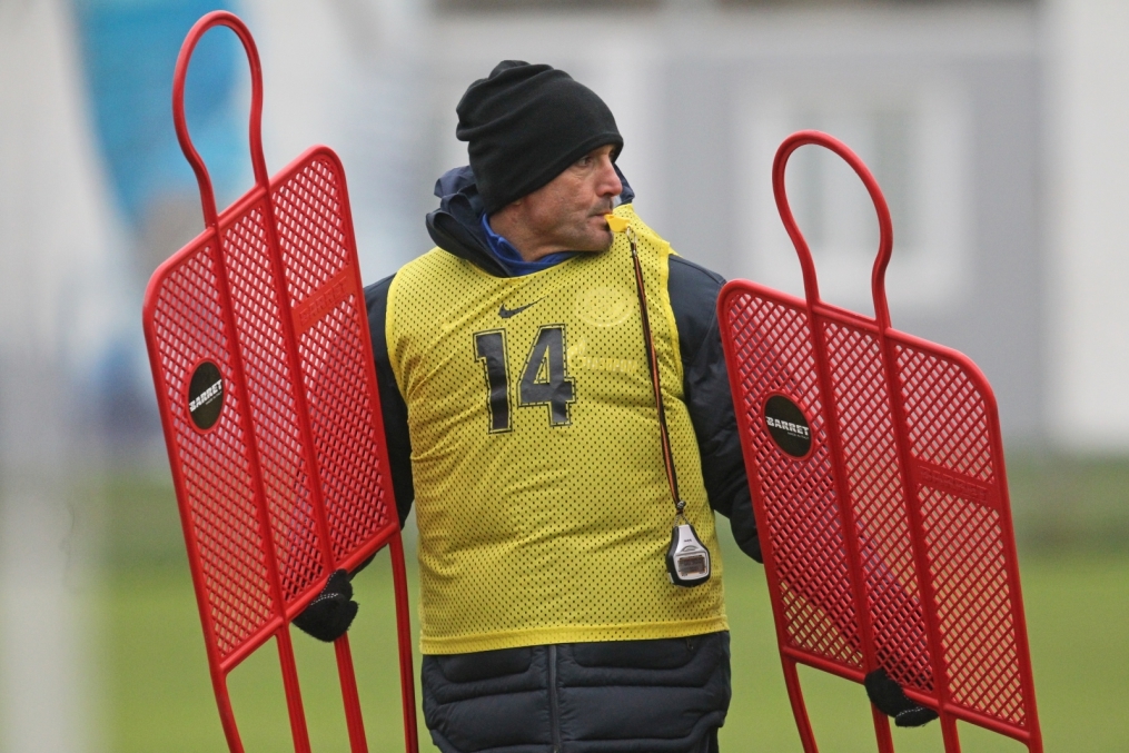 Тренировка перед матчем 31-го тура c ФК «Анжи»