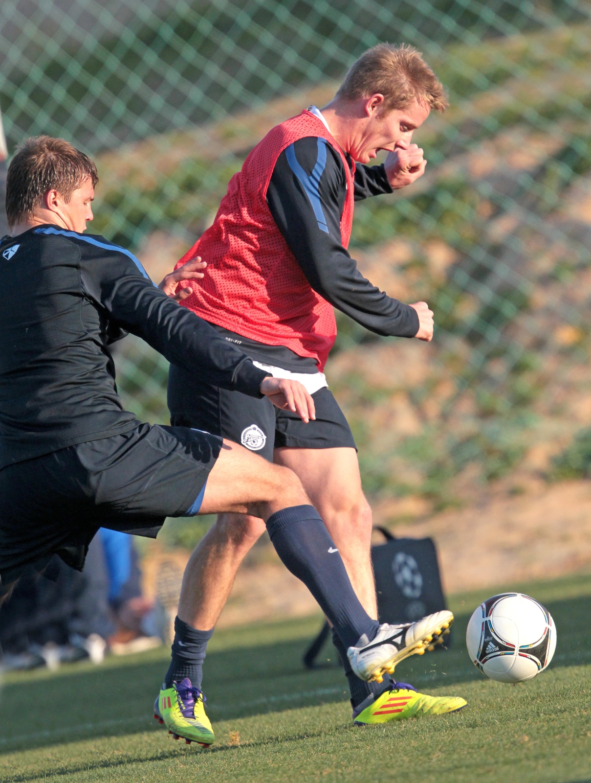 Учебно—тренировочный сбор в Португалии, день второй, вечерняя тренировка