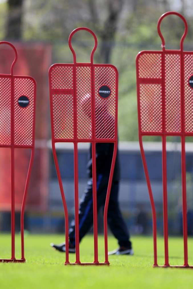 Тренировка перед матчем Анжи—Зенит