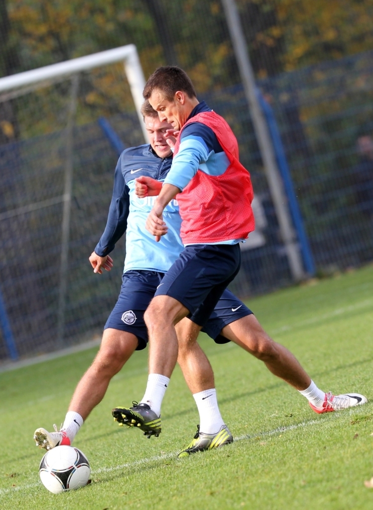 Тренировка перед матчем «Краснодар» — «Зенит»: лучшие кадры