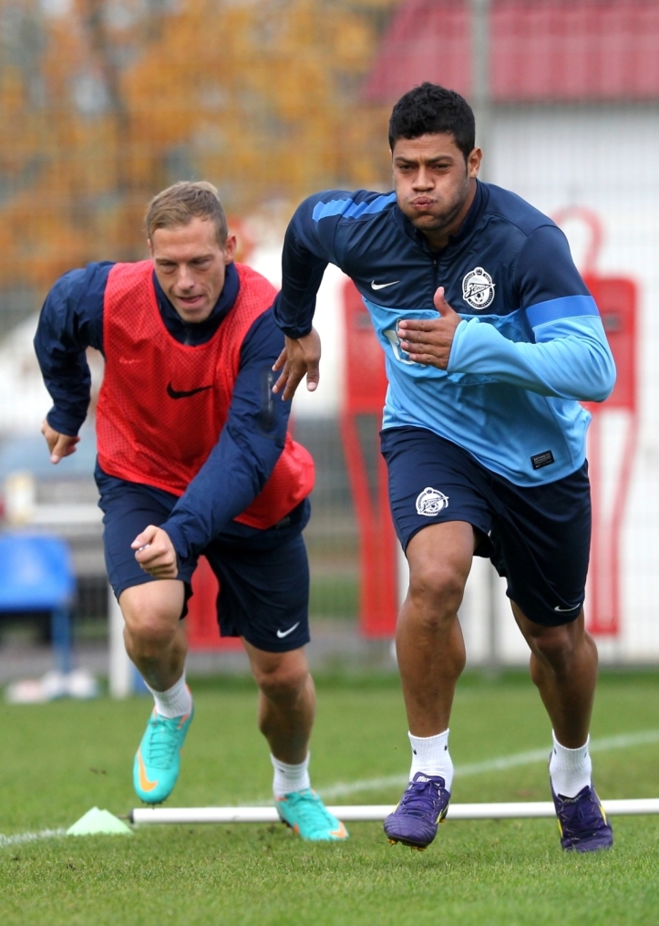 Тренировка перед матчем «Краснодар» — «Зенит»: лучшие кадры