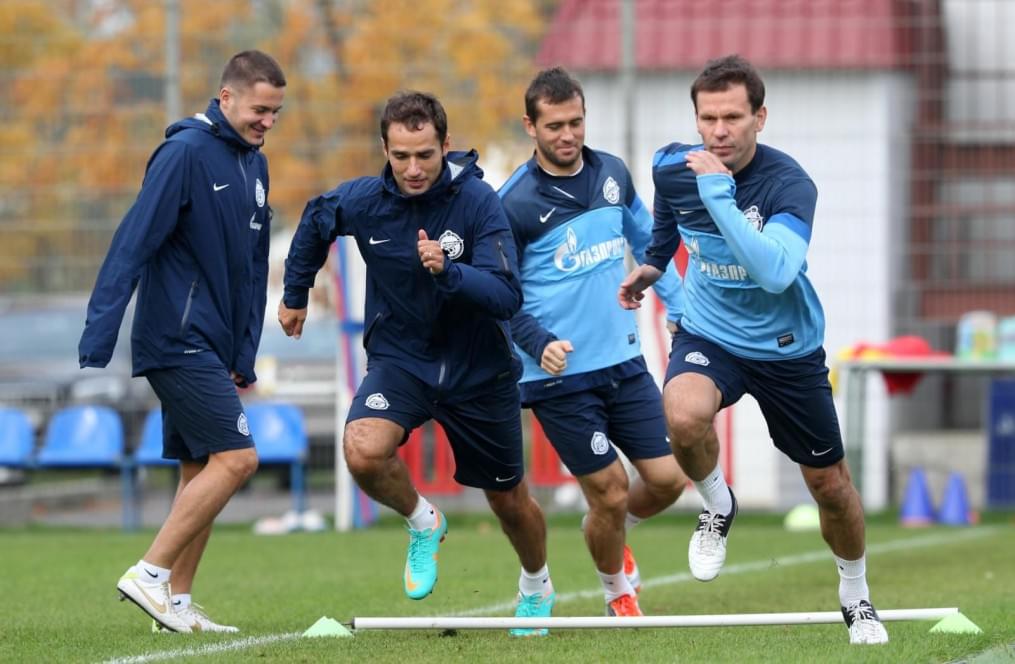 Тренировка перед матчем «Краснодар» — «Зенит»: лучшие кадры