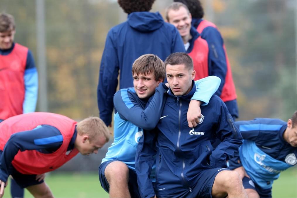 Тренировка перед матчем «Краснодар» — «Зенит»: лучшие кадры