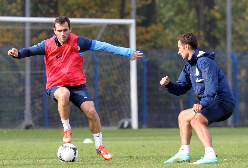 Тренировка перед матчем «Краснодар» — «Зенит»: лучшие кадры