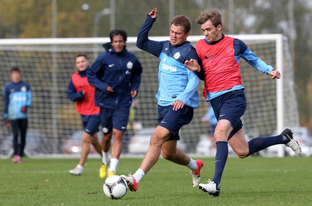 Тренировка перед матчем «Краснодар» — «Зенит»: лучшие кадры