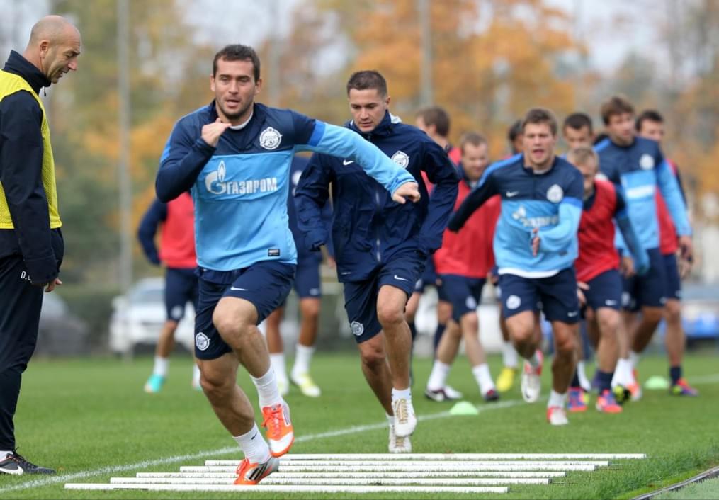 Тренировка перед матчем «Краснодар» — «Зенит»: лучшие кадры