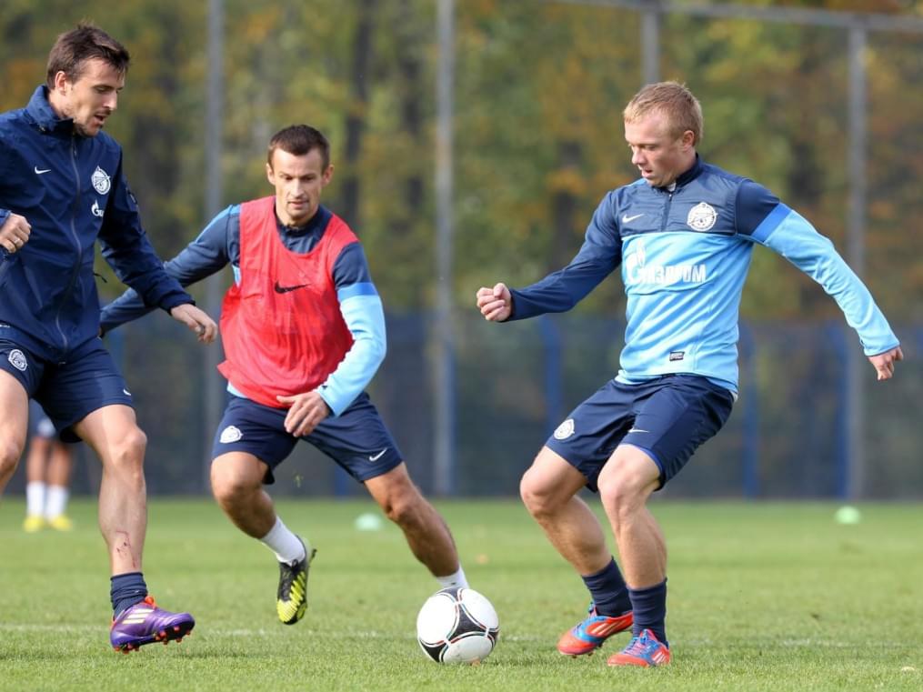 Тренировка перед матчем «Краснодар» — «Зенит»: лучшие кадры