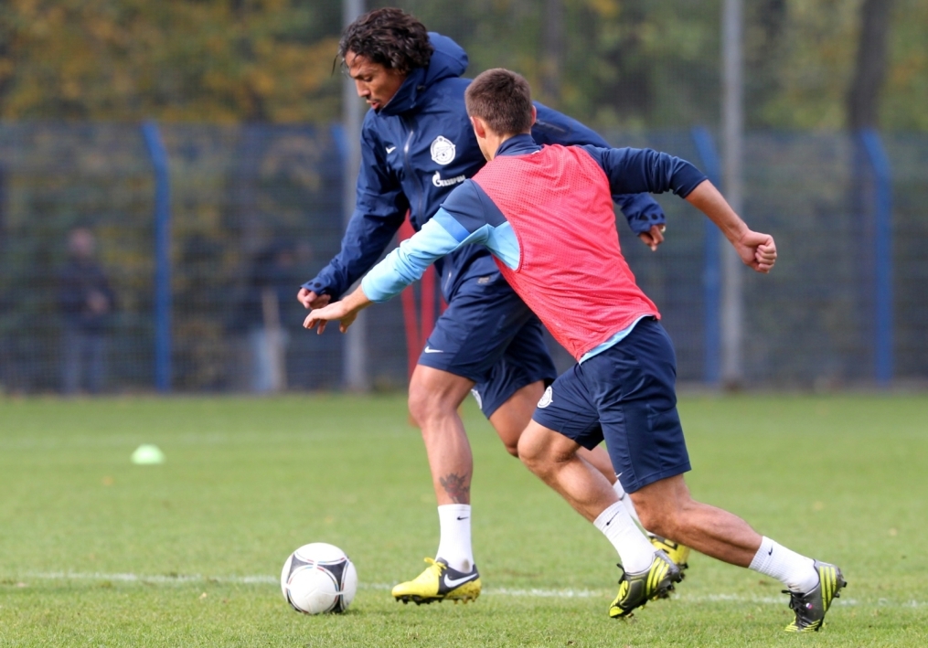 Тренировка перед матчем «Краснодар» — «Зенит»: лучшие кадры