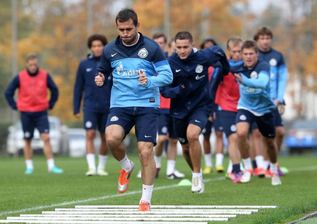 Тренировка перед матчем «Краснодар» — «Зенит»: лучшие кадры