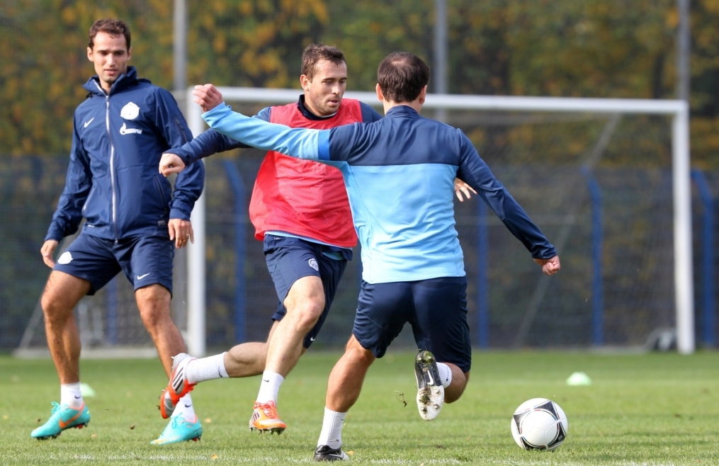 Тренировка перед матчем «Краснодар» — «Зенит»: лучшие кадры