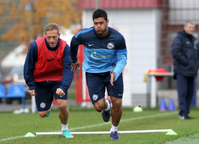 Training before the match «Krasnodar» — «Zenit»: best shots