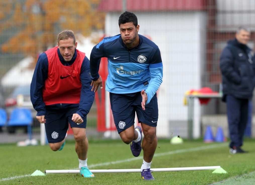 Тренировка перед матчем «Краснодар» — «Зенит»: лучшие кадры