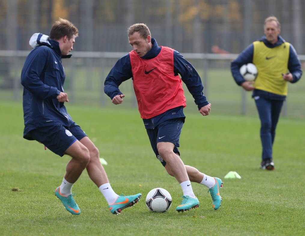 Тренировка перед матчем «Зенит» — «Кубань»