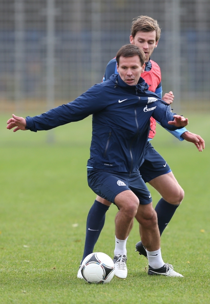 Тренировка перед матчем «Зенит» — «Кубань»