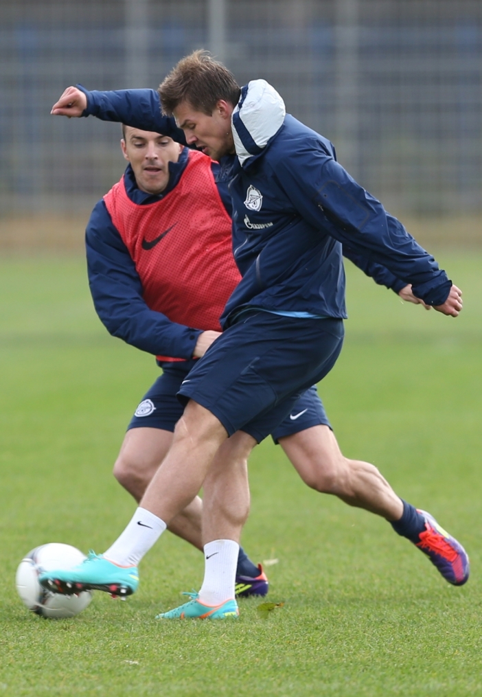 Тренировка перед матчем «Зенит» — «Кубань»