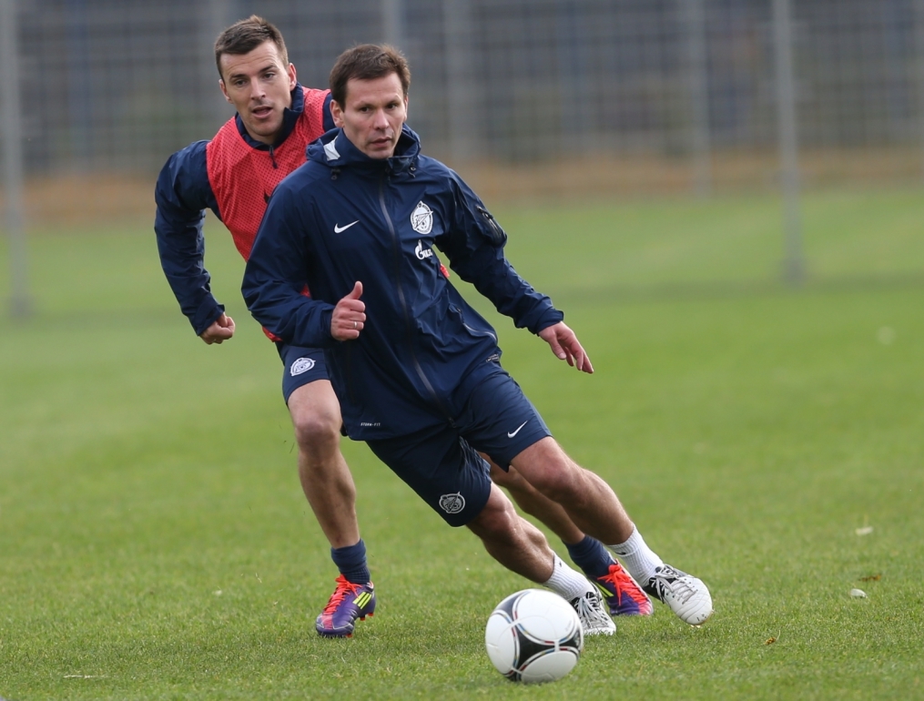 Тренировка перед матчем «Зенит» — «Кубань»