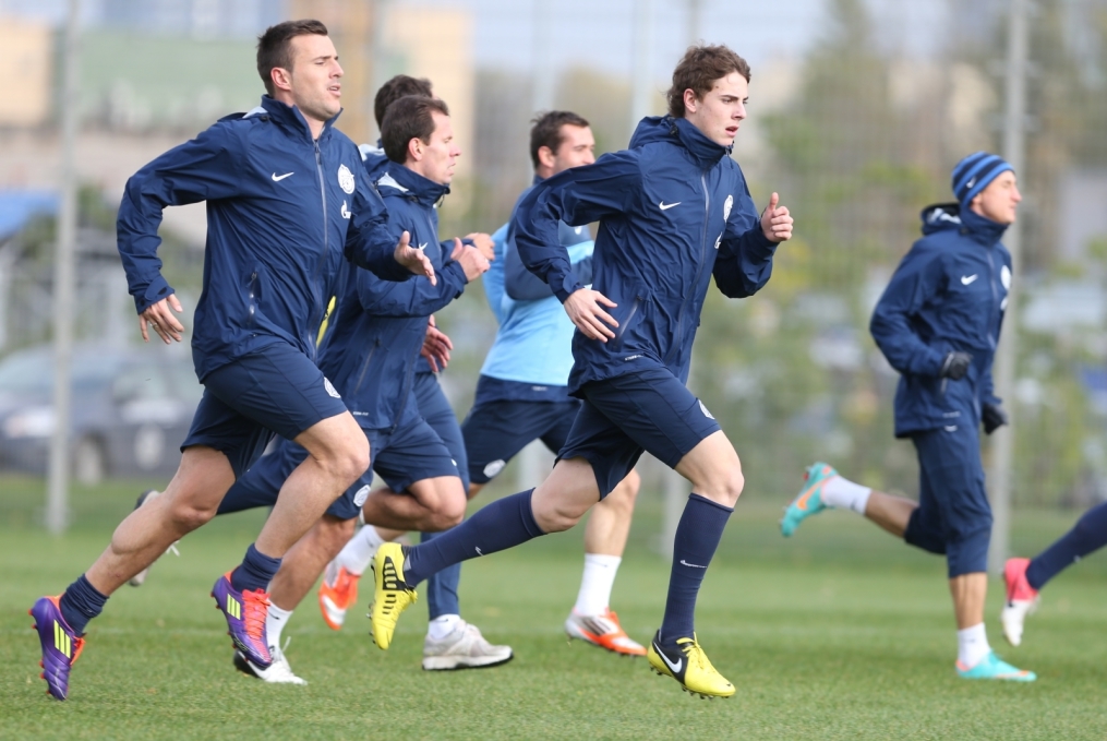 Тренировка перед матчем «Зенит» — «Кубань»