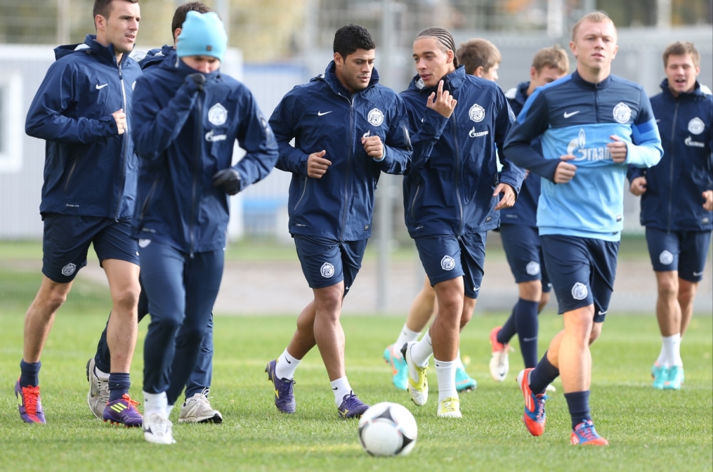 Тренировка перед матчем «Зенит» — «Кубань»