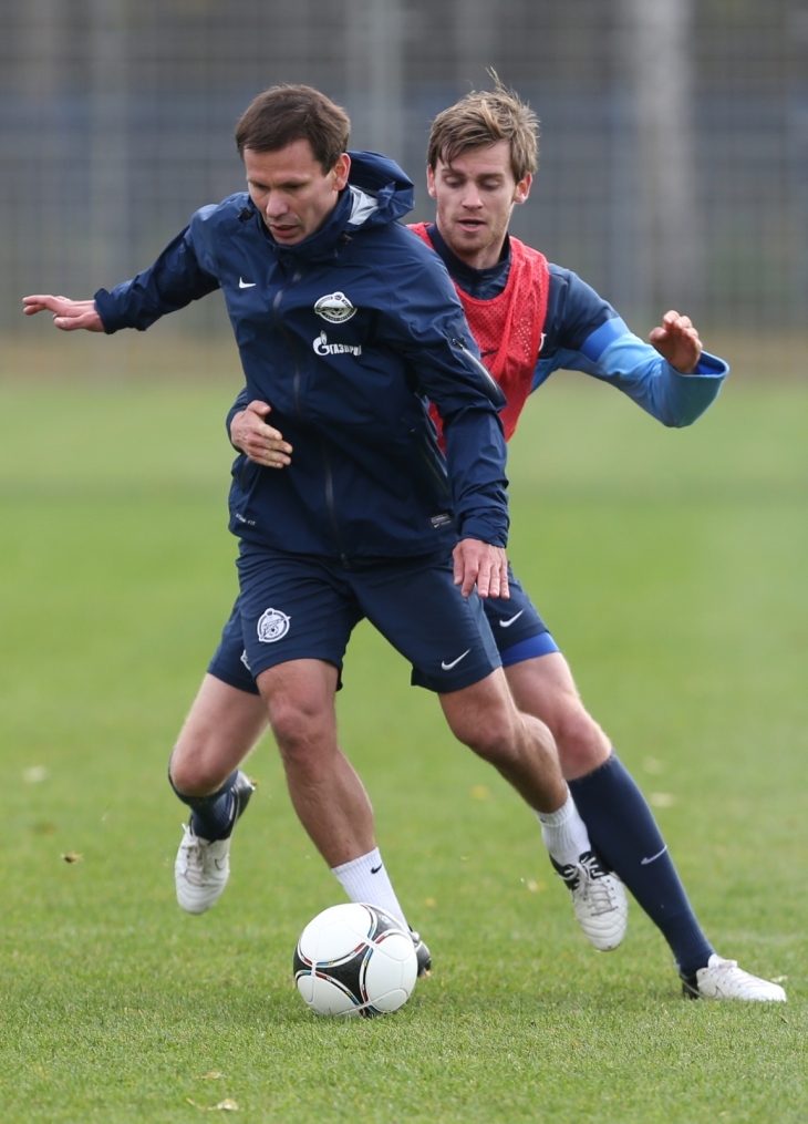 Тренировка перед матчем «Зенит» — «Кубань»