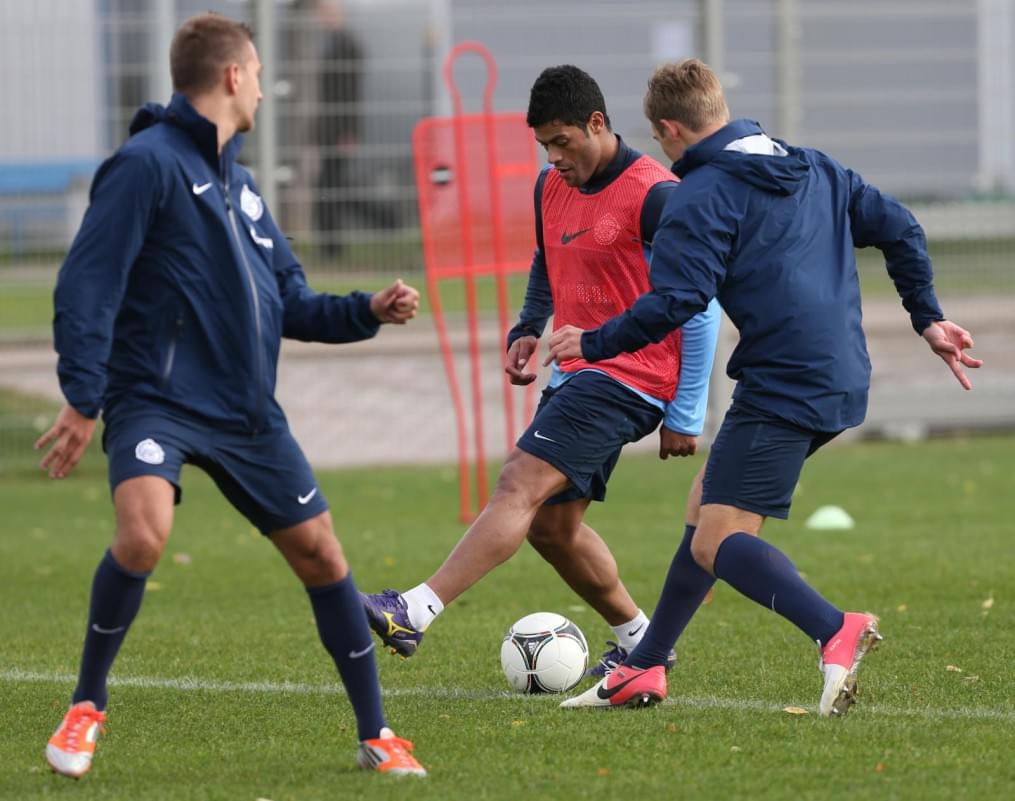 Тренировка перед матчем «Зенит» — «Кубань»