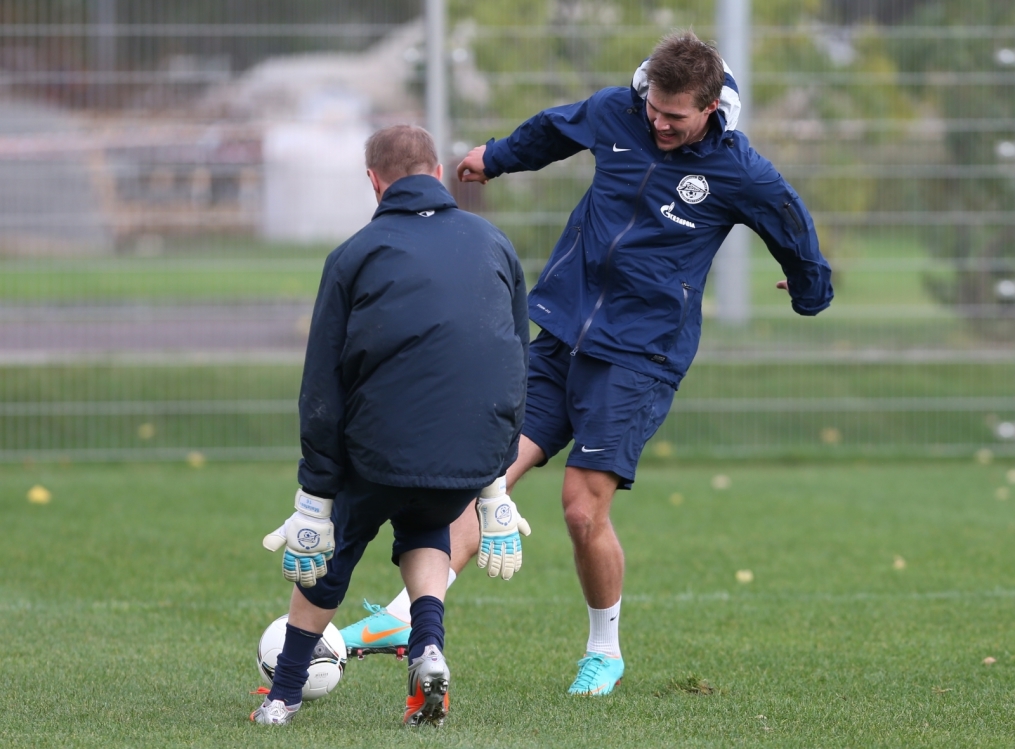 Тренировка перед матчем «Зенит» — «Кубань»