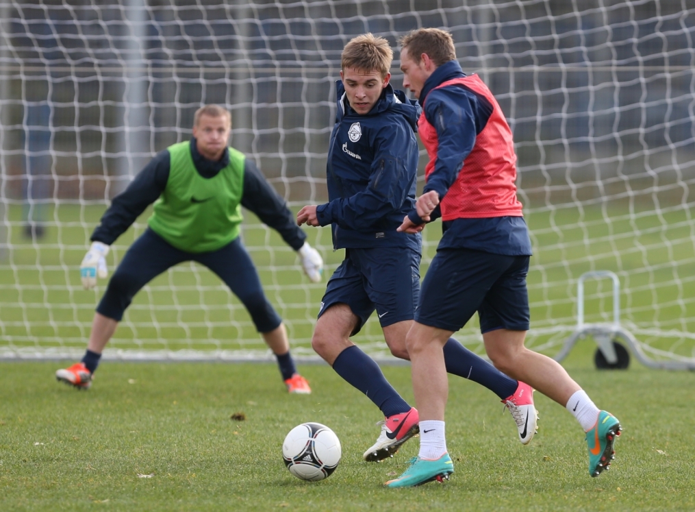 Тренировка перед матчем «Зенит» — «Кубань»