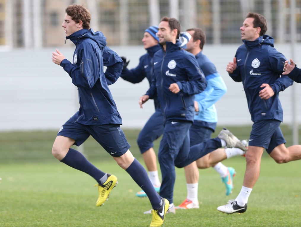 Тренировка перед матчем «Зенит» — «Кубань»