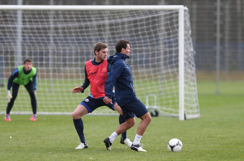 Тренировка перед матчем «Зенит» — «Кубань»