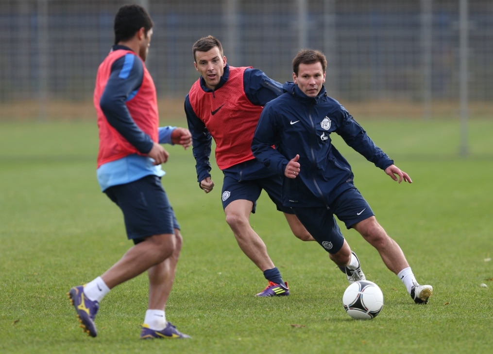 Тренировка перед матчем «Зенит» — «Кубань»