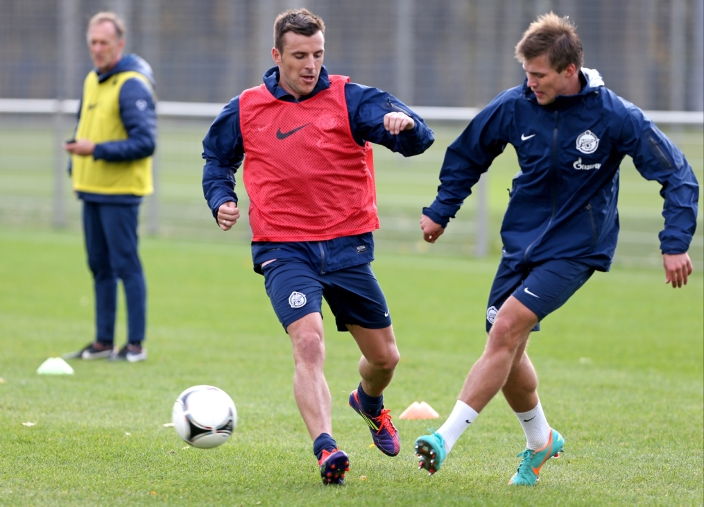 Тренировка перед матчем «Зенит» — «Кубань»