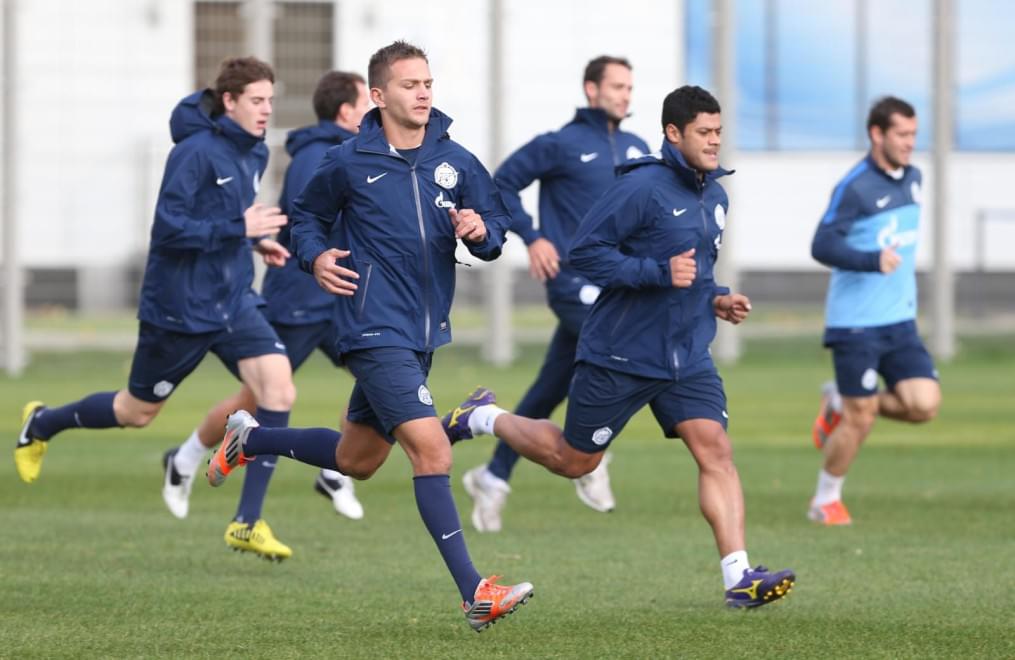 Тренировка перед матчем «Зенит» — «Кубань»