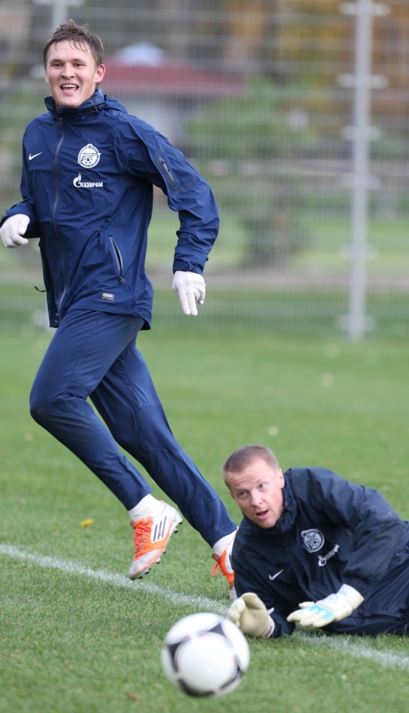 Тренировка перед матчем «Зенит» — «Кубань»